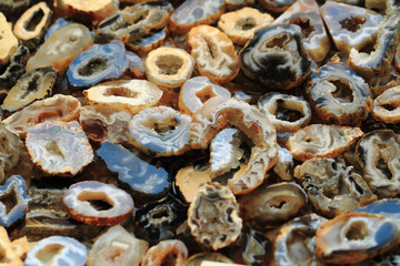 color agate mineral collection