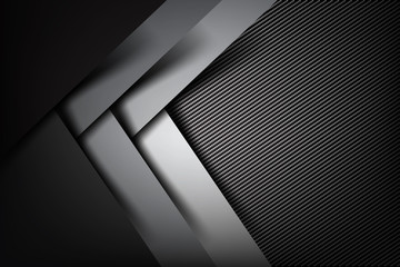 Abstract background dark and black carbon fiber vector illustrat