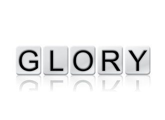 Glory Isolated Tiled Letters Concept and Theme