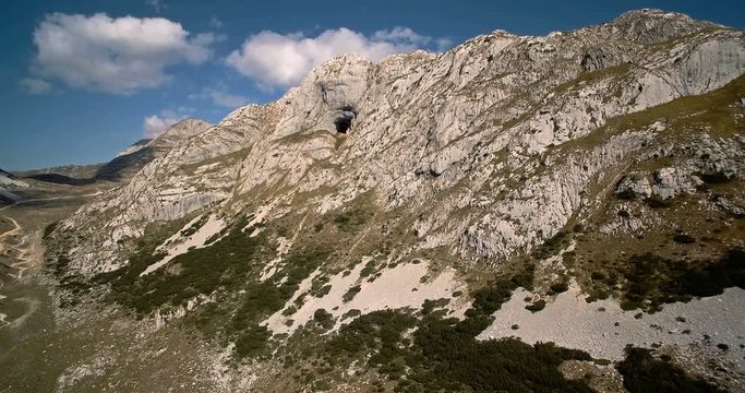 Aerial, Durmitor National Park, Montenegro - Graded and stabilized version. Watch also for the native material, straight out of the camera.