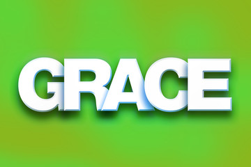 Grace Concept Colorful Word Art