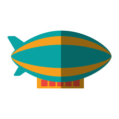 zepeling fly isolated icon vector illustration design