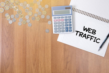 WEB TRAFFIC (business, technology, internet and networking conce