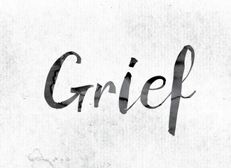 Grief Concept Painted in Ink