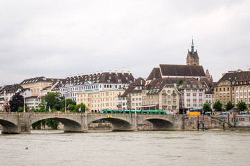 Fototapeta na wymiar Basel seafront, Switzerland