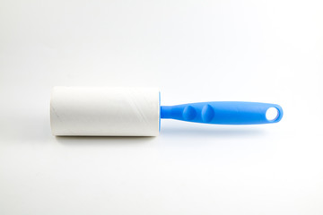 roller dust remover on isolated white