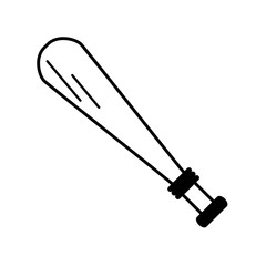 baseball bat isolated icon vector illustration design