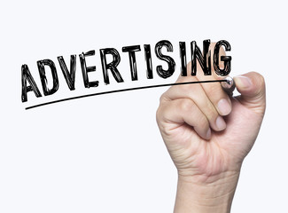 advertising written by hand