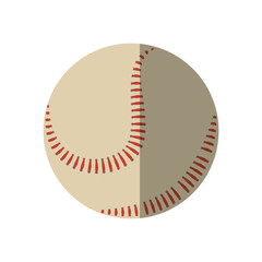 baseball ball equipment isolated icon vector illustration design