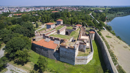 Aerial view of Baba Vida fortress, Vidin, Bulgaria