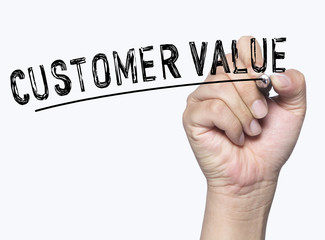 customer value written by hand