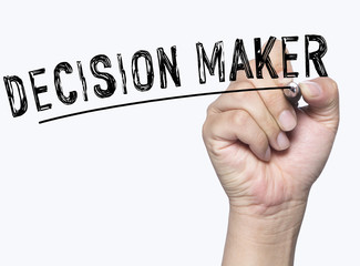 decision maker written by hand