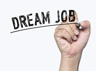 dream job written by hand