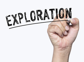 exploration written by hand