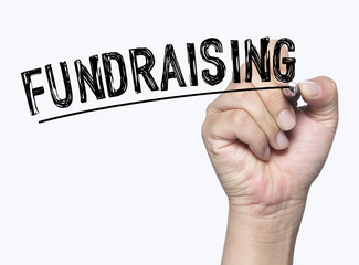 fundraising written by hand