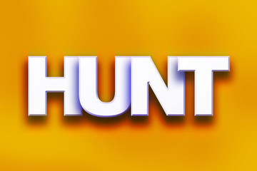 Hunt Concept Colorful Word Art
