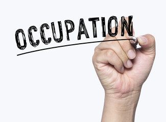 occupation written by hand
