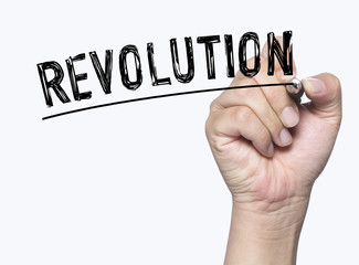revolution written by hand