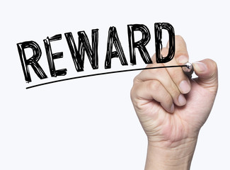 reward written by hand