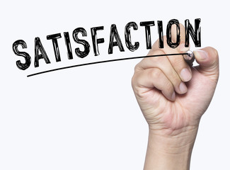 satisfaction written by hand