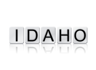 Idaho Isolated Tiled Letters Concept and Theme
