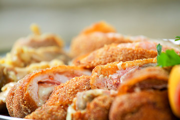 Catering tray with various meats