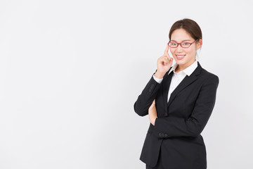 メガネをかけた女性