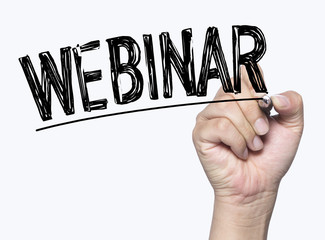 webinar written by hand