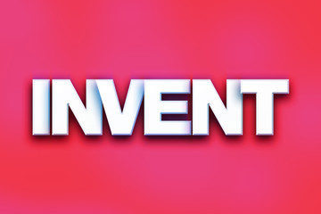 Invent Concept Colorful Word Art