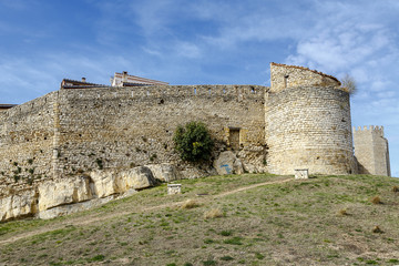 Fototapeta na wymiar Morella in castellon castle fort at Spain