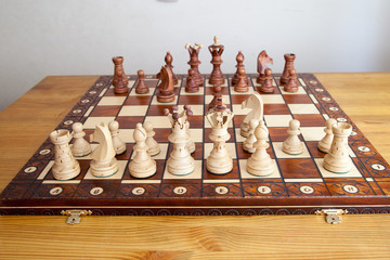 chess pieces on chessboard