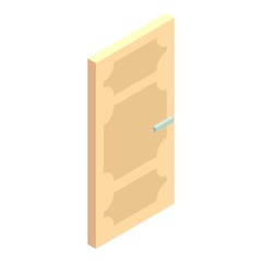 Entrance door icon. Cartoon illustration of door vector icon for web design
