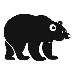 Bear icon. Simple illustration of bear vector icon for web