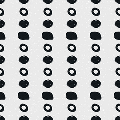 Hand-drawn geometric seamless pattern