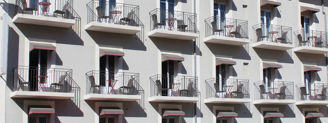 Biarritz (France) / Balcons d'hôtel	