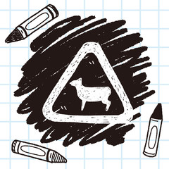 sheep sign doodle