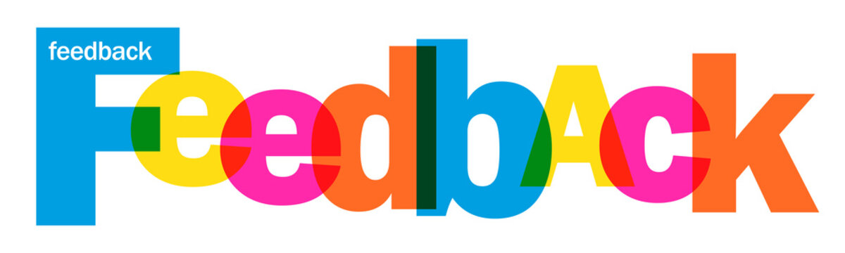 Multicoloured Letters Icon FEEDBACK