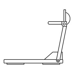 Obraz premium Sport treadmill icon. Outline illustration of treadmill vector icon for web