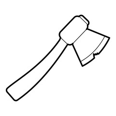 Axe icon. Outline illustration of axe vector icon for web design