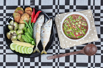 Spicy shrimp paste dip as 