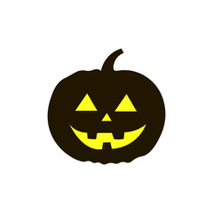 Halloween pumpkin icon vector