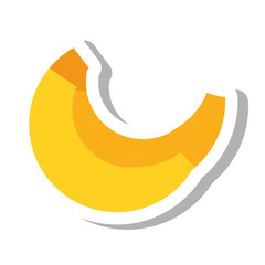 Obraz na płótnie Canvas banana tropical fruit icon vector illustration design