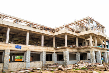 Building construction site