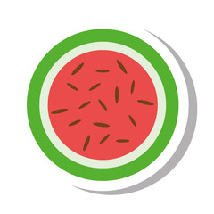 watermelon fresh fruit isolated icon vector illustration design