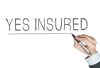 yes insured written by hand