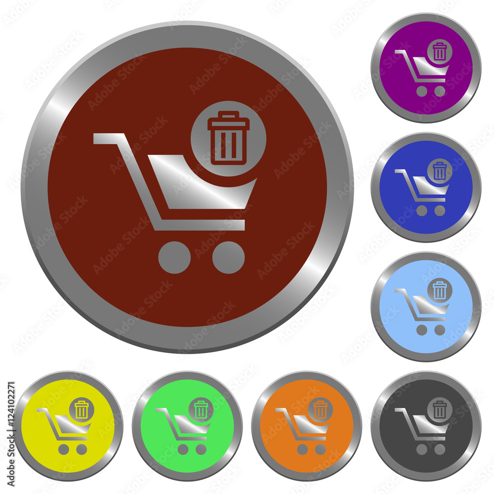 Poster color delete from cart buttons