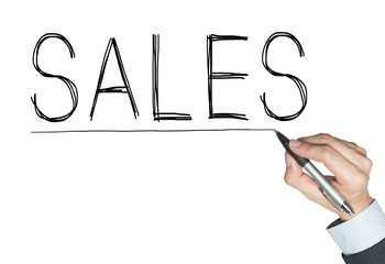 sales written by hand