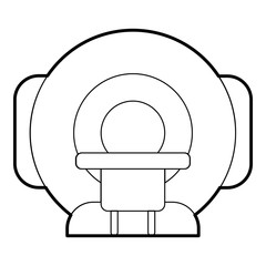 Tomograph icon. Outline illustration of tomograph vector icon for web