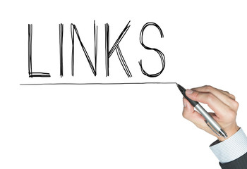 links written by hand