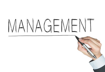 management written by hand